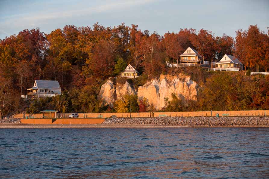 Image of Lighthouse Landing from the lake.