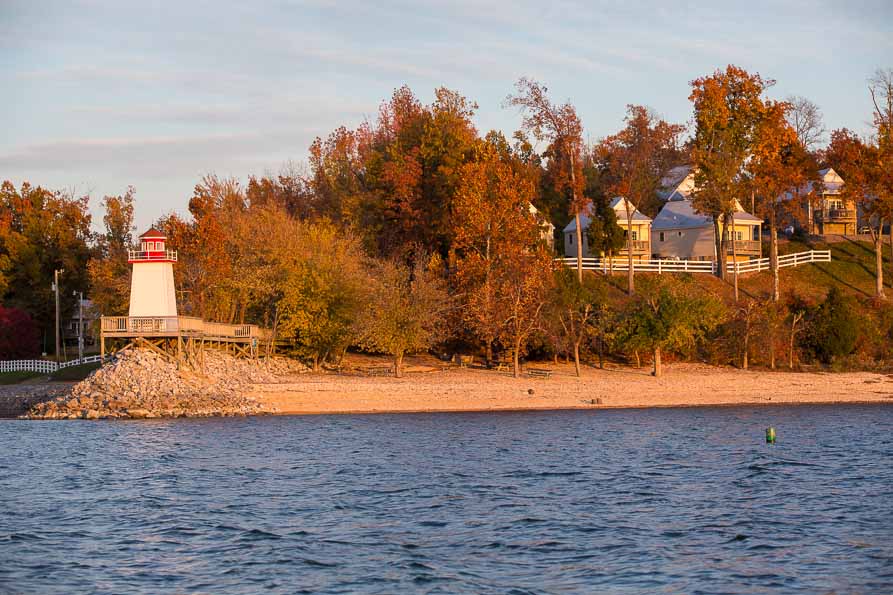Image of Lighthouse Landing from the lake.