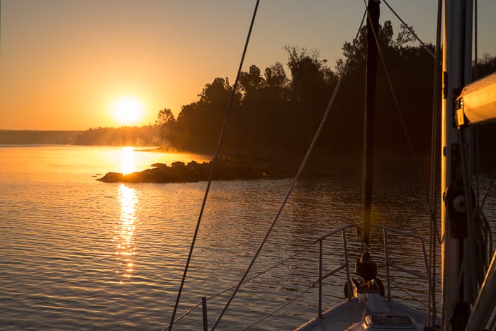 Image of a sailboat in the water.