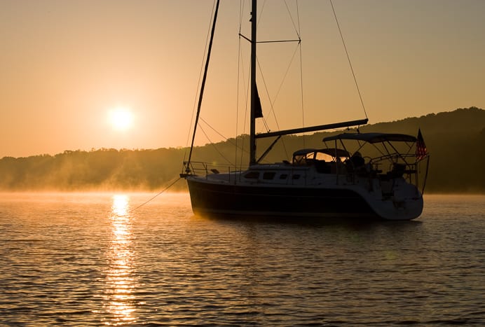 Image of a sailboat in the water.